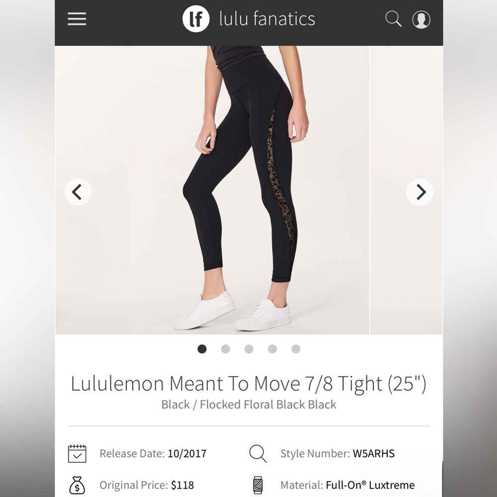 Lululemon Meant To Move 7/8 Tight 25”